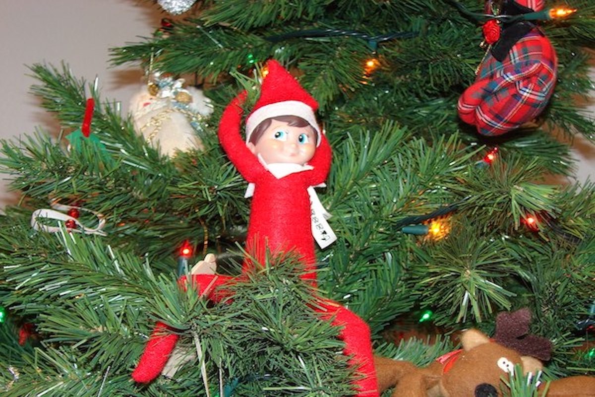 naughty elf on the shelf poop cover photo