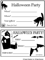 printable halloween party invitations
