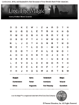 harry potter word search printable familyeducation