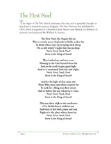 Christmas Song Lyrics The First Noel Printable FamilyEducation   Noel 