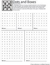 Printable Travel Game Dots To Boxes Familyeducation
