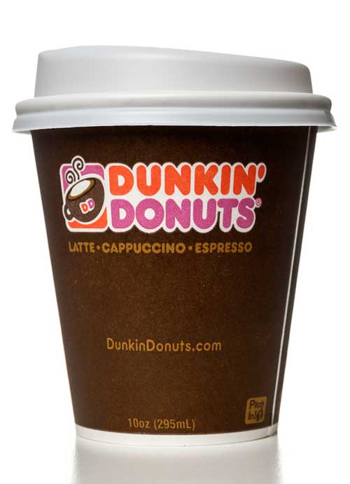 dunkin donuts coffee cup