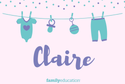 Meaning and Origin of Claire