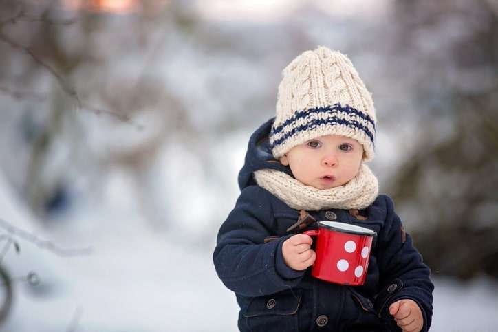 Baby in winter