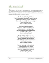 Christmas Song Lyrics The First Noel Printable - FamilyEducation