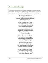 Christmas Song Lyrics We Three Kings Printable - FamilyEducation