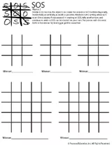 Tic-Tac-Toe Printable Travel Game Printable - FamilyEducation